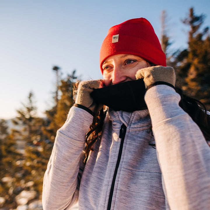 Lightweight - Ridge Cuff Beanie 100% Merino Wool