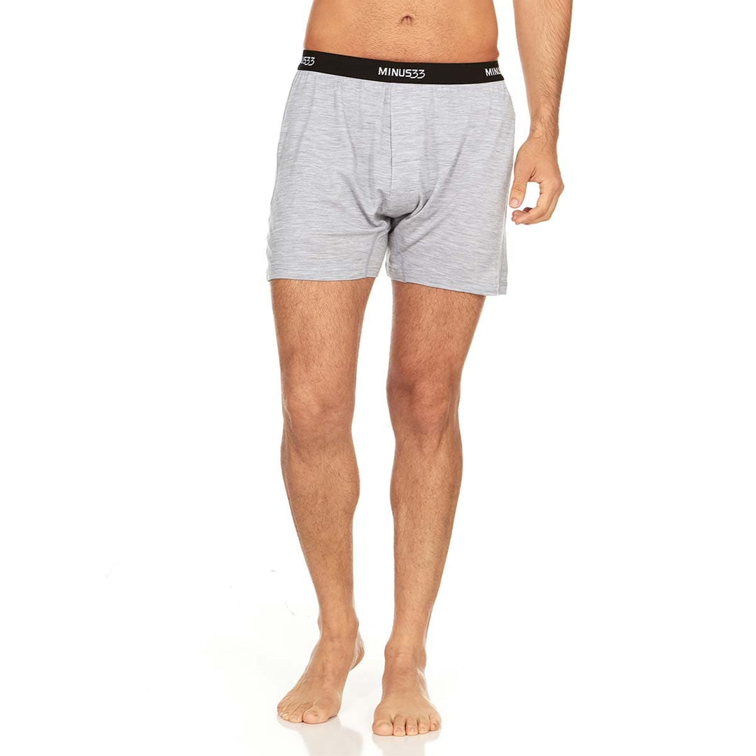 Minus33 Merino Wool Clothing Woolverino Men's Micro Weight Wool Boxer Shorts