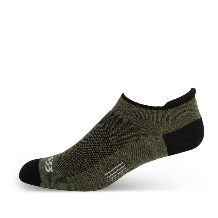 Mountain Heritage Micro Weight No Show Tab Liner Socks Olive Drab