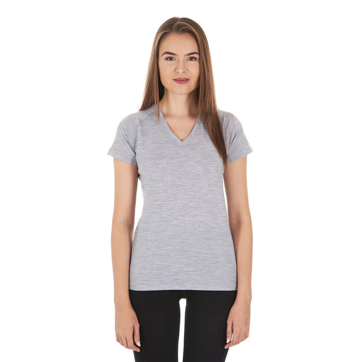 Minus33 Merino Wool Clothing Woolverino Women's Micro Weight V-Neck T-Shirt