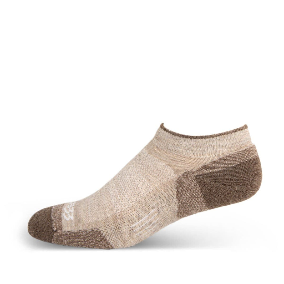 Mountain Heritage Micro Weight Full Cushion No Show Socks Oatmeal