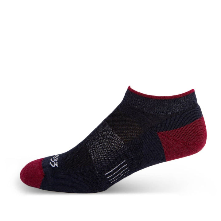 Mountain Heritage Micro Weight Full Cushion No Show Socks Patriot