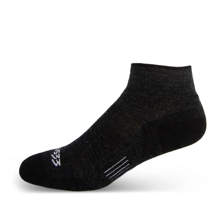 Mountain Heritage Micro Weight Full Cushion Ankle Socks Black