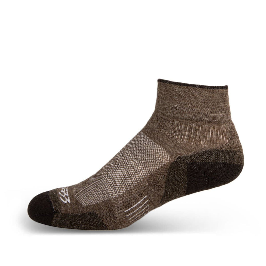 Mountain Heritage Micro Weight Full Cushion Ankle Socks Coffee