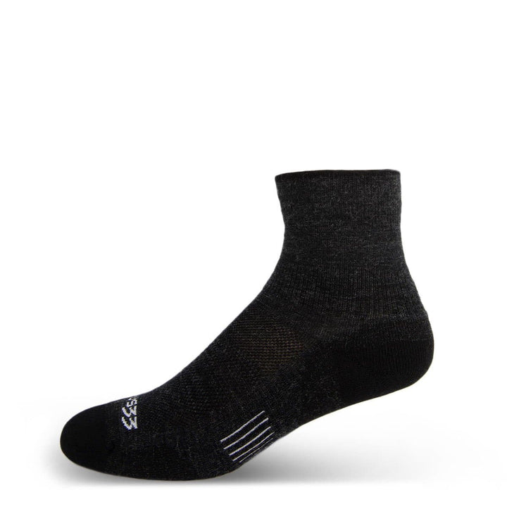 Mountain Heritage Micro Weight Full Cushion Mini Crew Socks Black