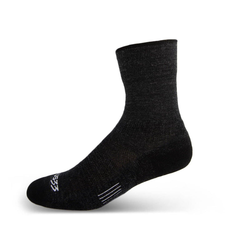 Mountain Heritage Micro Weight Full Cushion Crew Socks Black