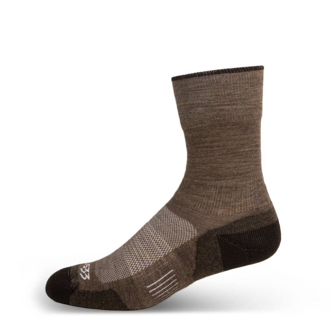 Mountain Heritage Micro Weight Full Cushion Crew Socks Coffee