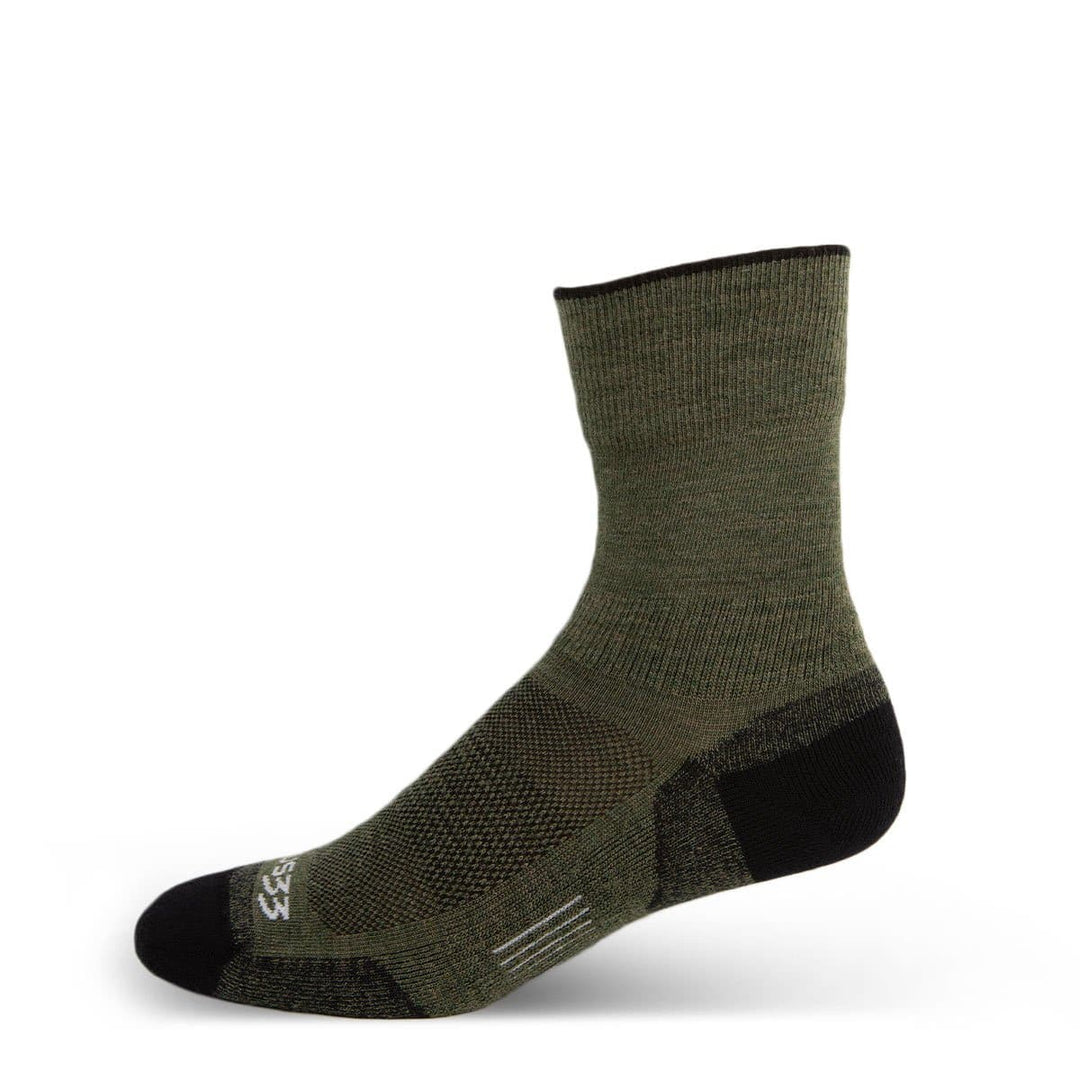 Mountain Heritage Micro Weight Full Cushion Crew Socks Olive Drab