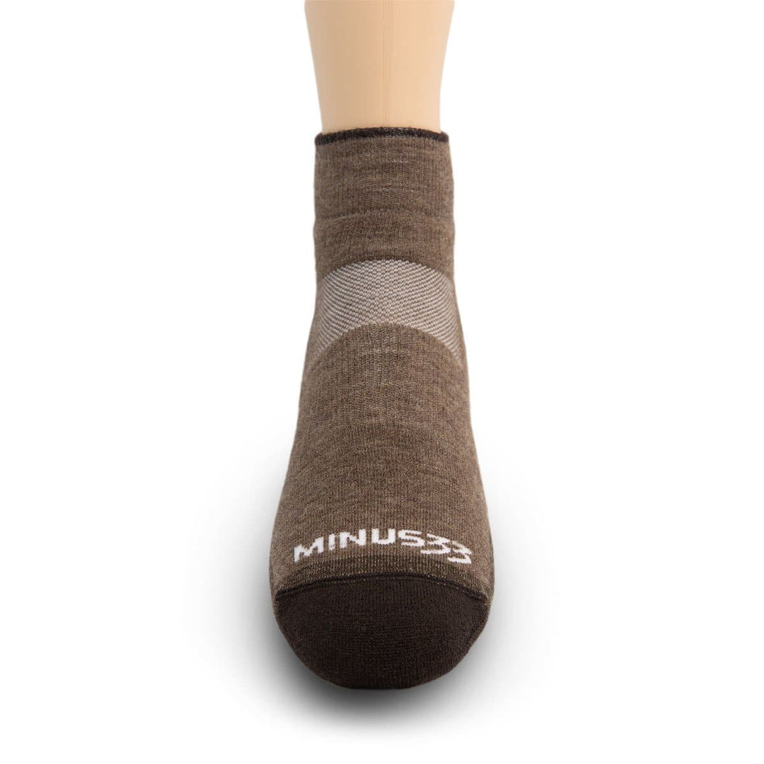 Minus33 Merino Wool Mountain Heritage Ankle Sock Coffee