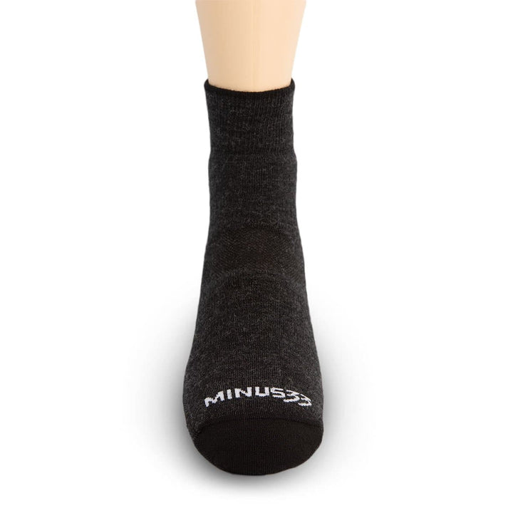 Minus33 Merino Wool Mountain Heritage Lightweight Mini Crew Socks Black