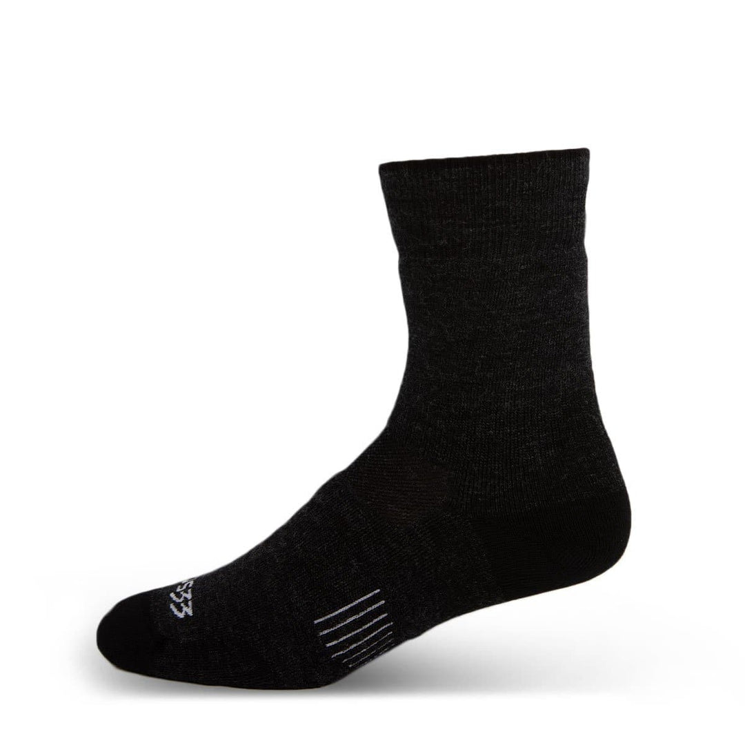 Minus33 Merino Wool Mountain Lightweight Crew Socks Black