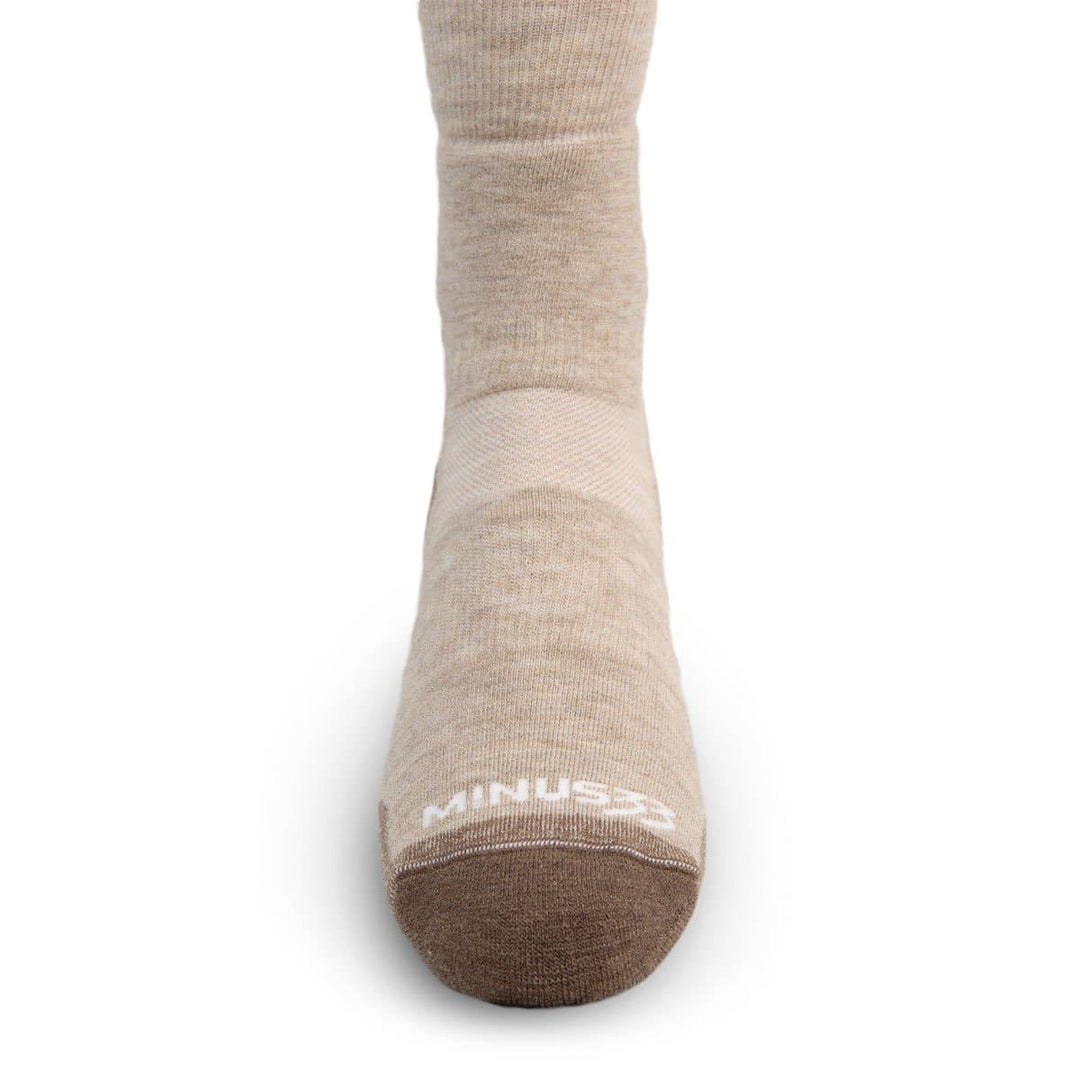 Minus33 Merino Wool Mountain Lightweight Crew Socks Oatmeal