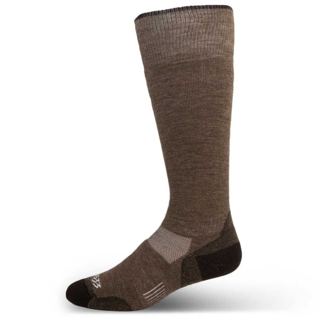 Minus33 Merino Wool Mountain  Heritage Lightweight Full Length Socks Coffee