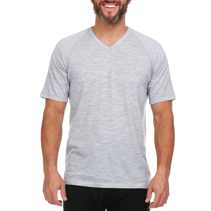 Micro Weight - Men's Wool V-Neck T-Shirt